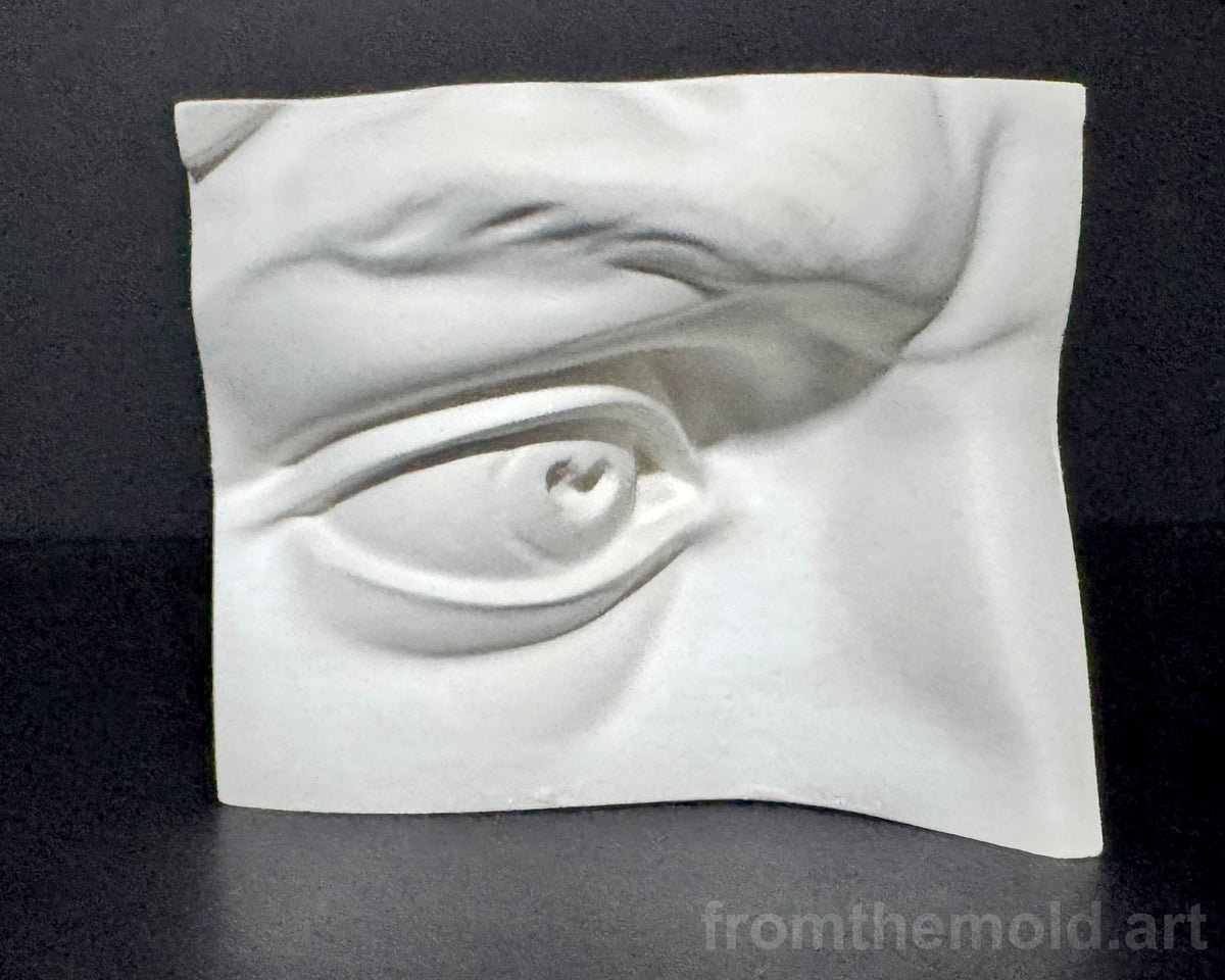Eye of David Plaster Study Cast – Portrait Drawing, Anatomy & Form Reference