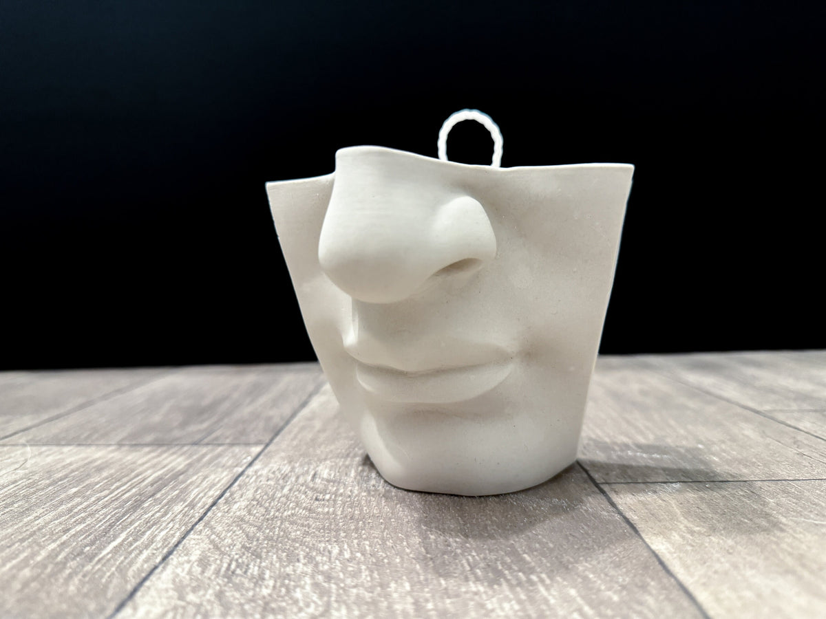 Nose of David, Art Practice Decor, Hand Sculpted Realism, Artist Gift