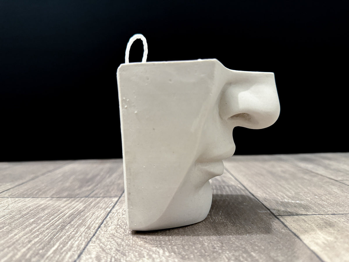 Nose of David, Art Practice Decor, Hand Sculpted Realism, Artist Gift