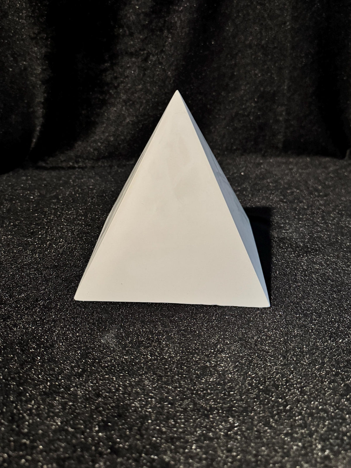 Plaster Pyramid Cast, Basic Geometric Shape, Studio Lighting Reference, Artist Model