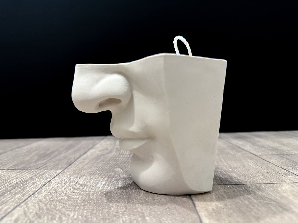 Nose of David, Art Practice Decor, Hand Sculpted Realism, Artist Gift