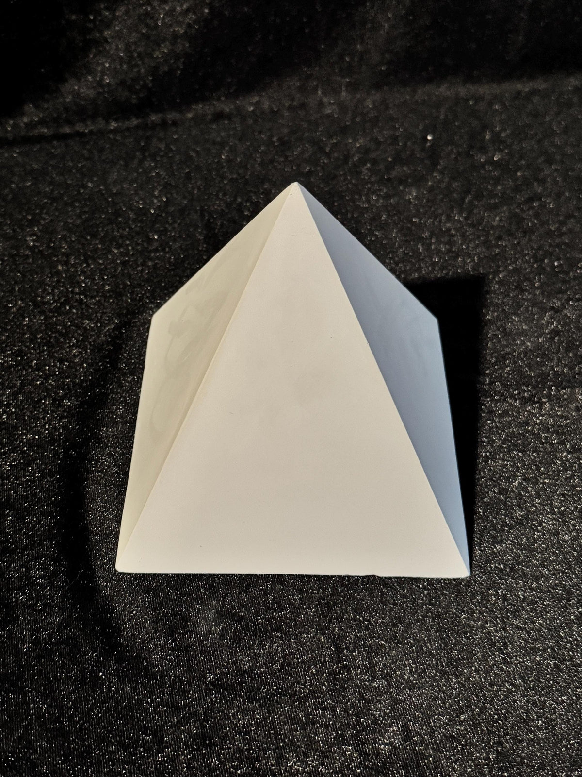 Plaster Pyramid Cast, Basic Geometric Shape, Studio Lighting Reference, Artist Model