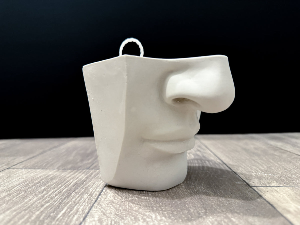 Nose of David, Art Practice Decor, Hand Sculpted Realism, Artist Gift