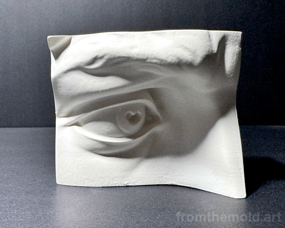 Eye of David Plaster Study Cast – Portrait Drawing, Anatomy & Form Reference