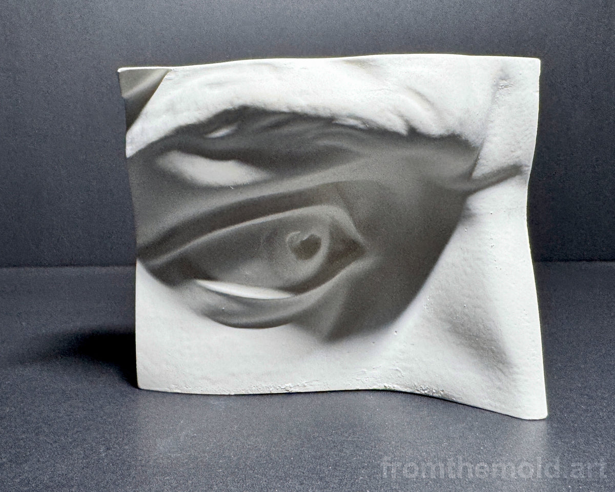 Eye of David Plaster Study Cast – Portrait Drawing, Anatomy & Form Reference