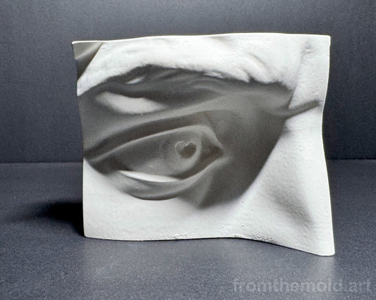 Eye of David Plaster Study Cast – Portrait Drawing, Anatomy & Form Reference