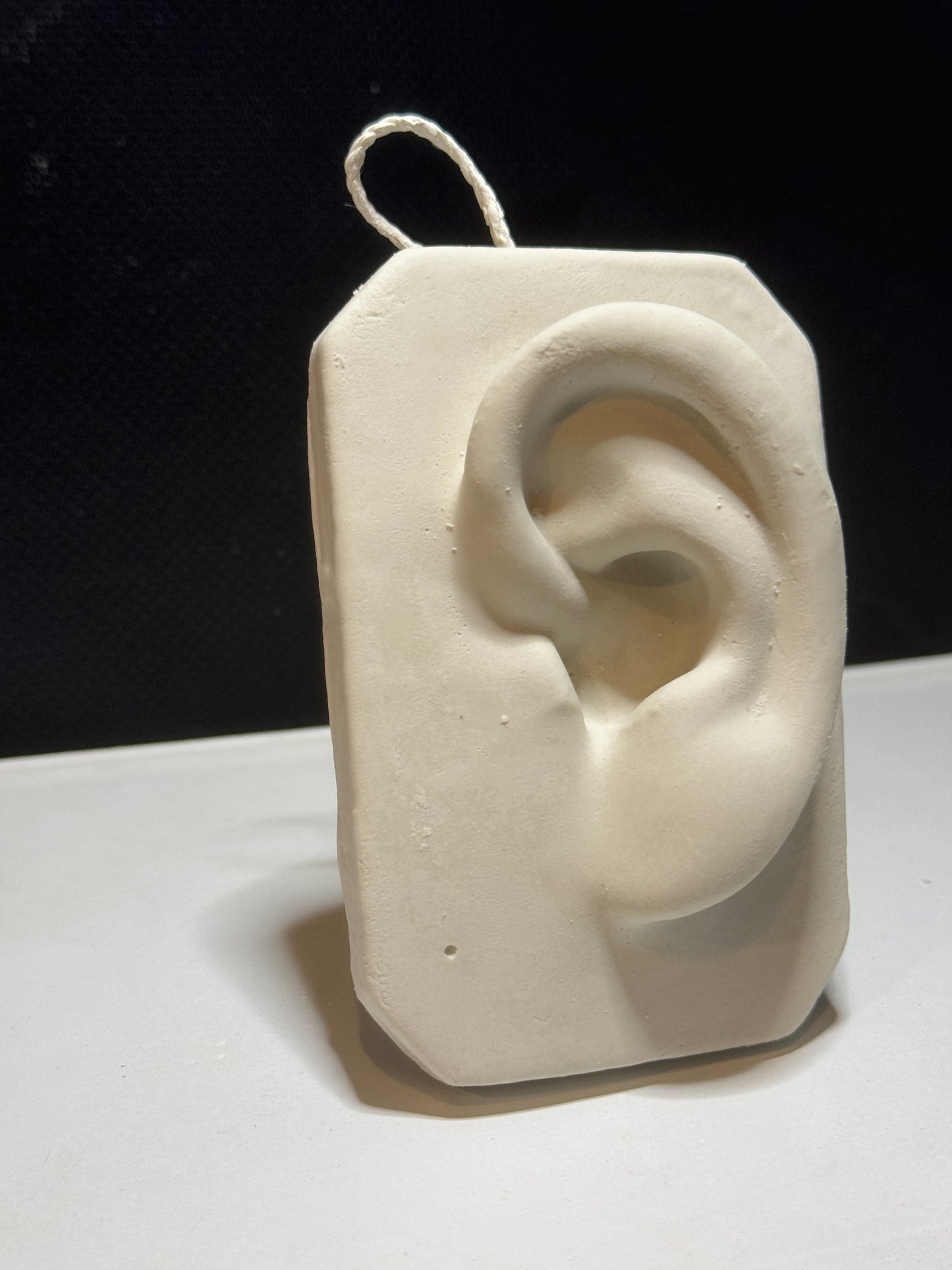 Basic Ear Plaster Cast Art Reference, Handmade Sculpture for Artists