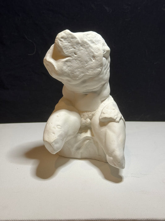 Belvedere Torso Plaster Cast Art Reference, Handmade Sculpture for Artists