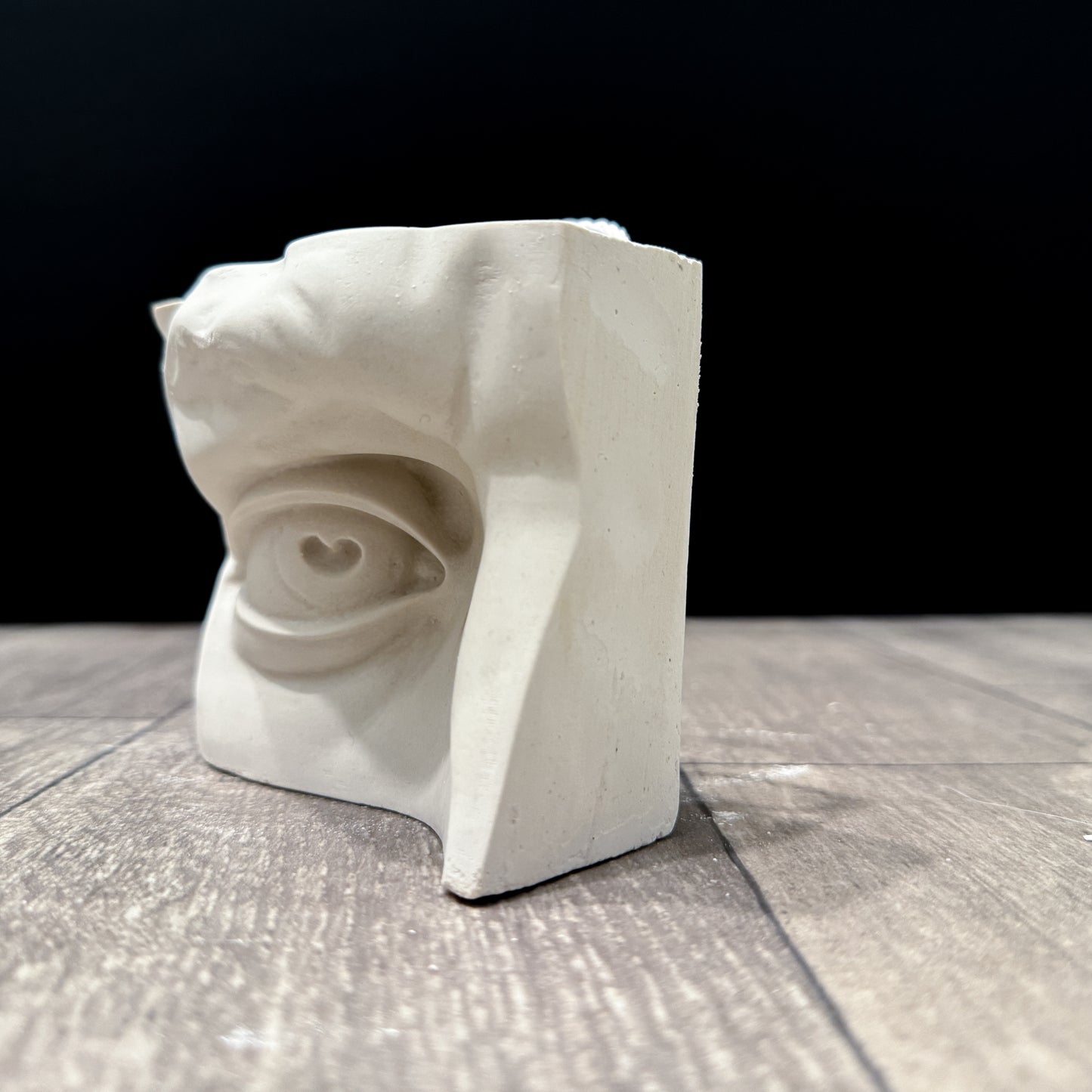 Eye of David Plaster Cast Art Reference, Handmade Sculpture for Artists