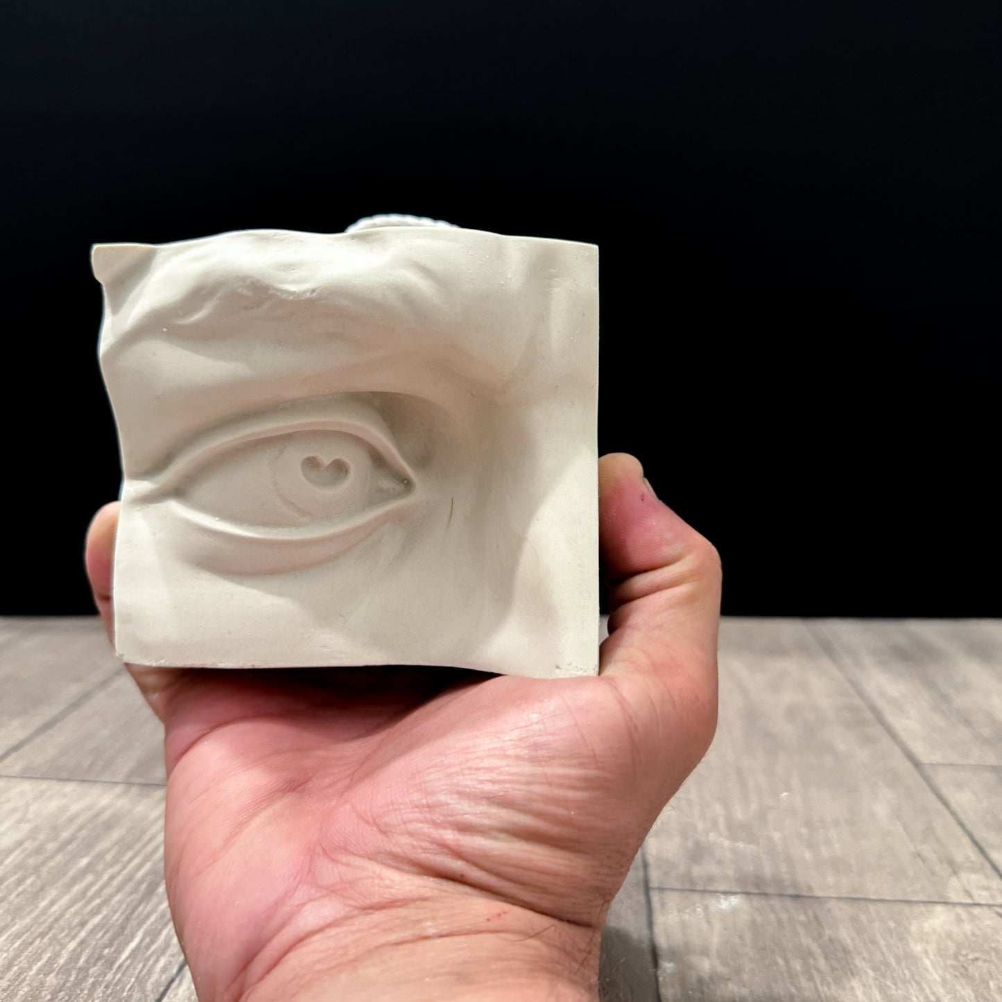 Eye of David Plaster Cast Art Reference, Handmade Sculpture for Artists