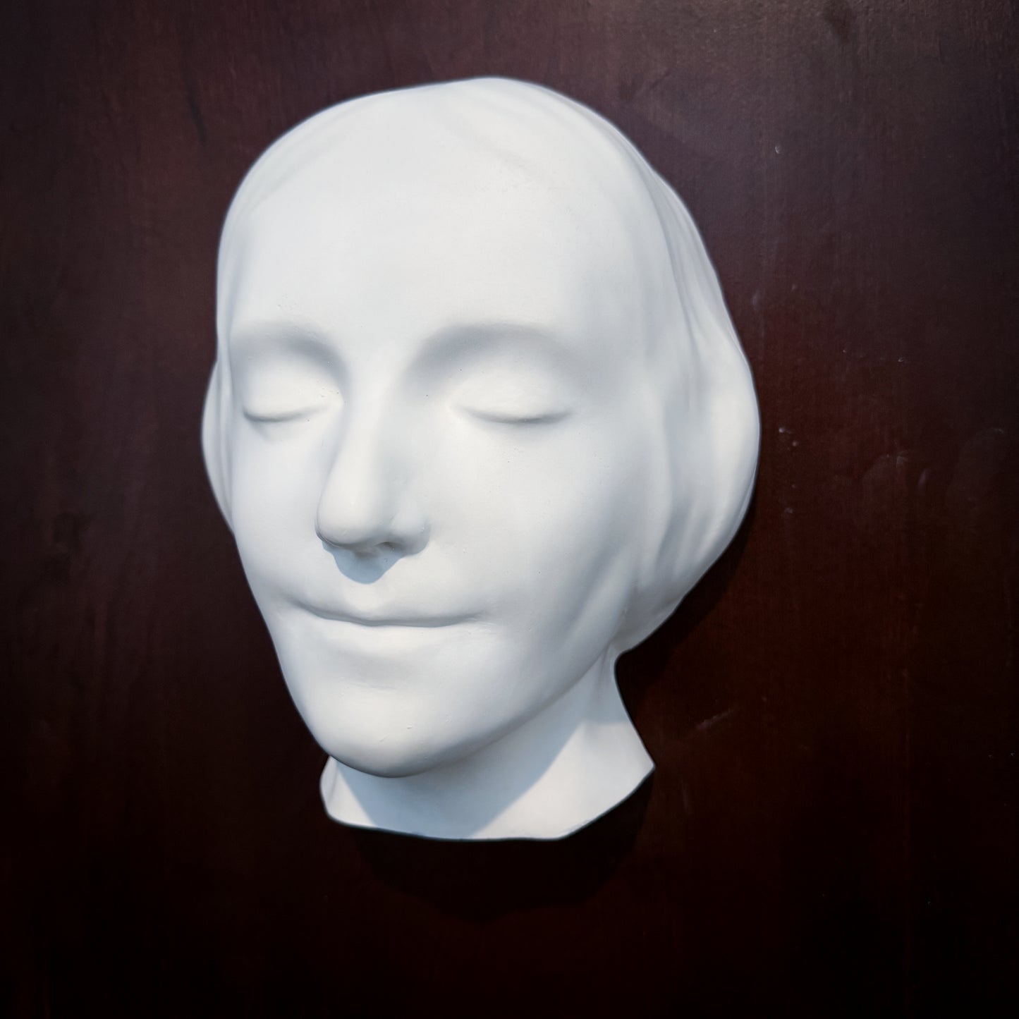 L'Inconnue de la Seine Plaster Cast Art Reference, Handmade Sculpture for Artists