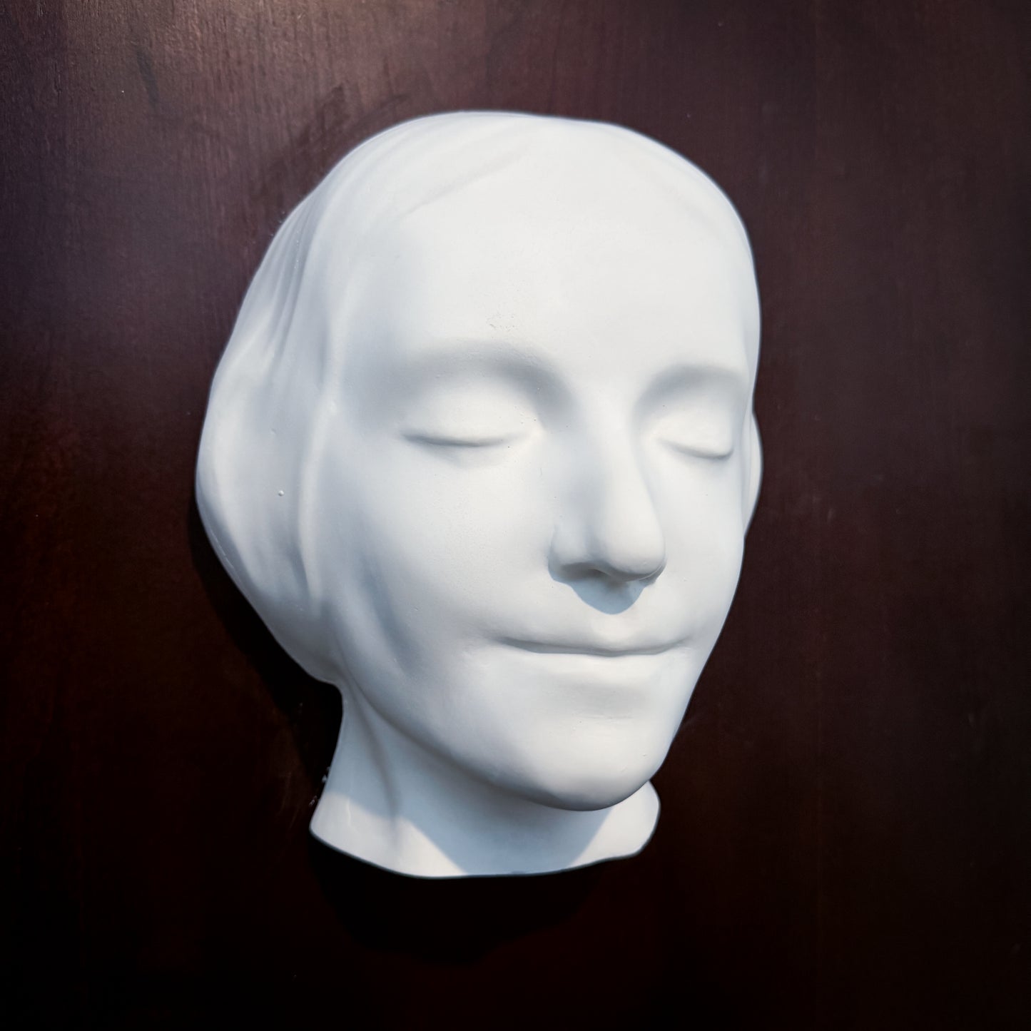 L'Inconnue de la Seine Plaster Cast Art Reference, Handmade Sculpture for Artists