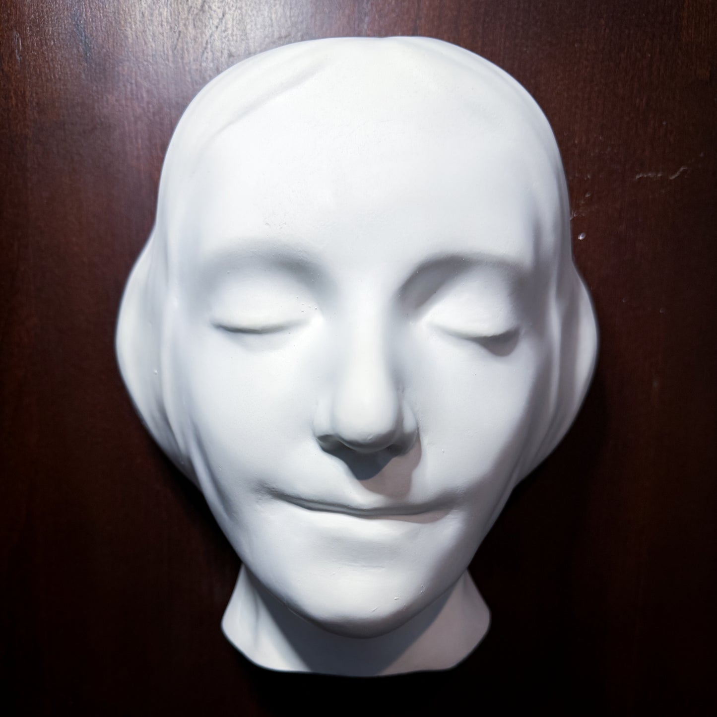 L'Inconnue de la Seine Plaster Cast Art Reference, Handmade Sculpture for Artists