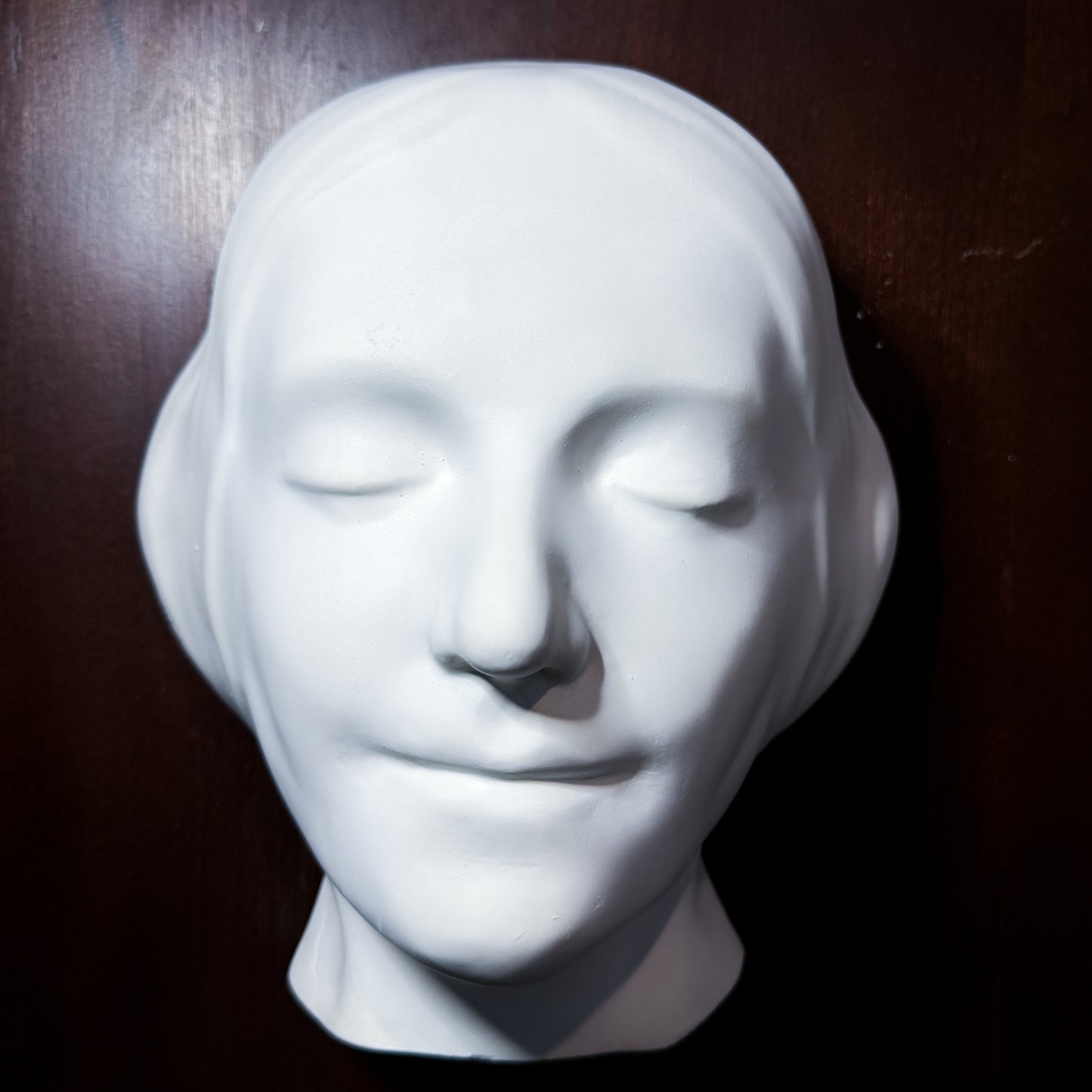 L'Inconnue de la Seine Plaster Cast Art Reference, Handmade Sculpture for Artists