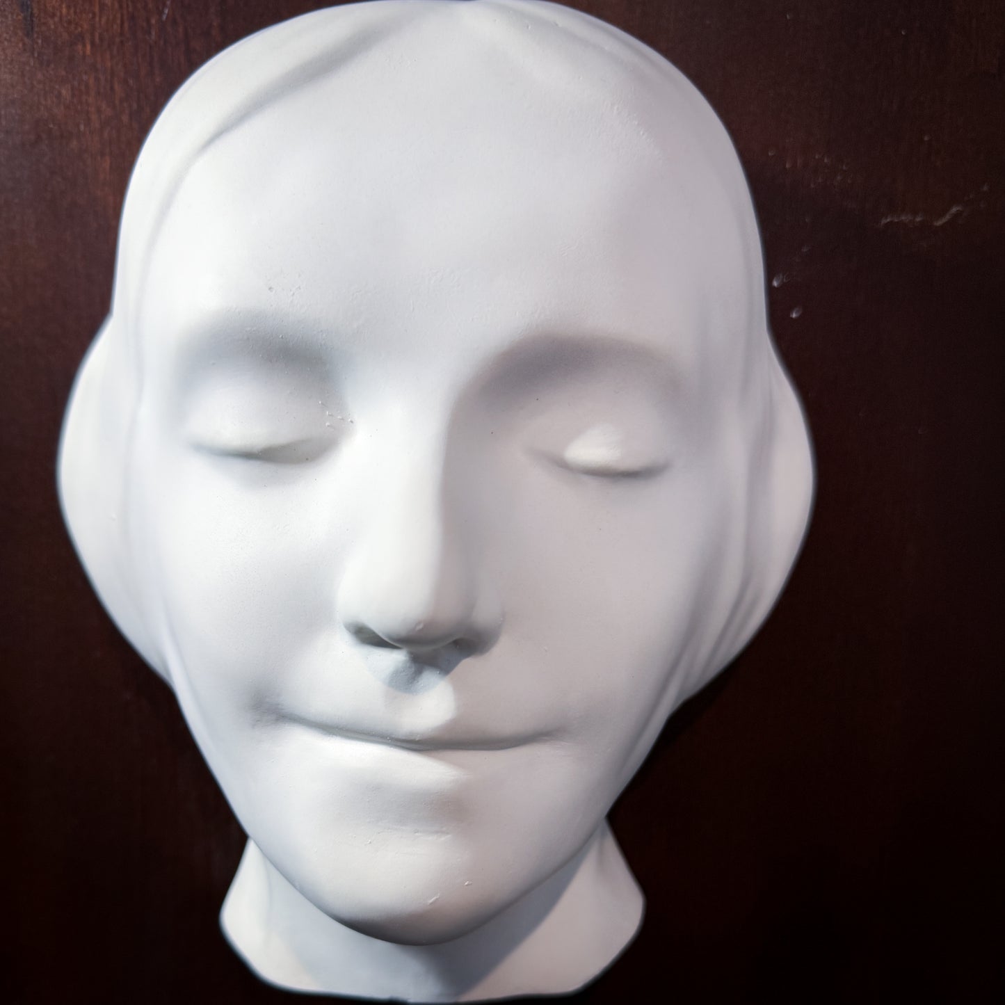 L'Inconnue de la Seine Plaster Cast Art Reference, Handmade Sculpture for Artists