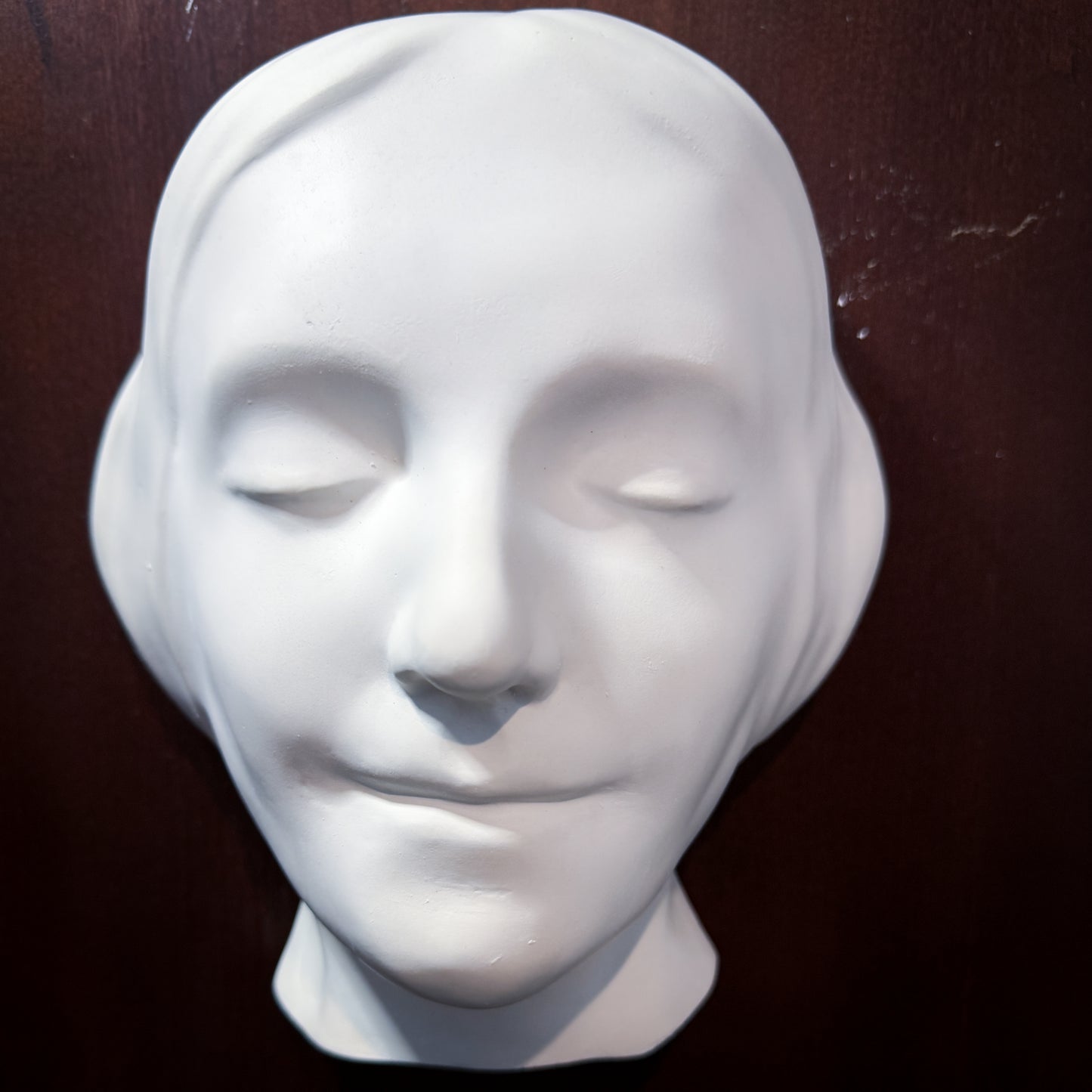 L'Inconnue de la Seine Plaster Cast Art Reference, Handmade Sculpture for Artists