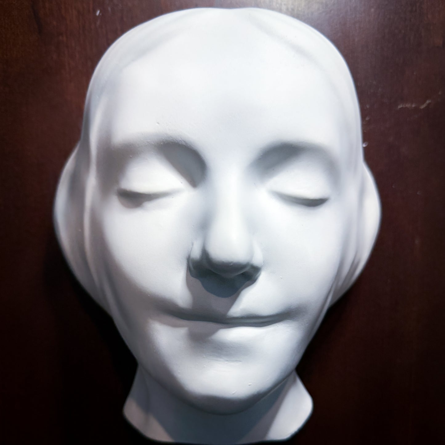 L'Inconnue de la Seine Plaster Cast Art Reference, Handmade Sculpture for Artists