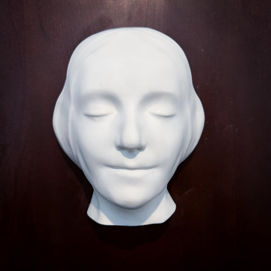 L'Inconnue de la Seine Plaster Cast Art Reference, Handmade Sculpture for Artists