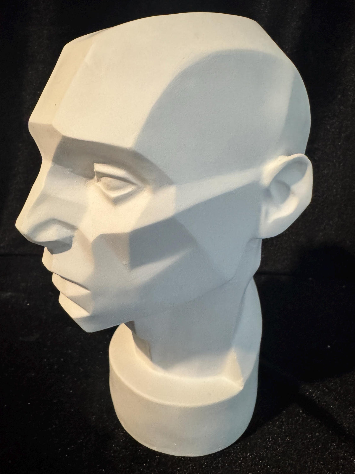 Planes of the Face, Plaster Cast Art Reference, Handmade Sculpture for Artists