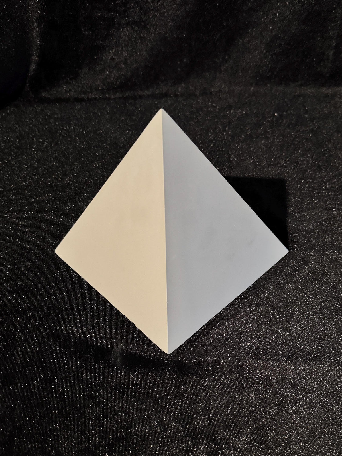 Plaster Pyramid Cast, Basic Geometric Shape, Studio Lighting Reference, Artist Model