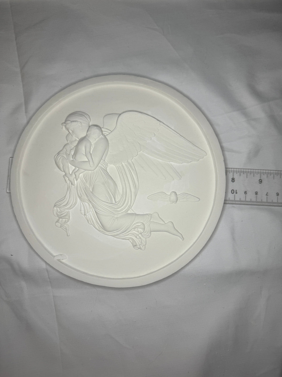 Night Bas-Relief Plaster Cast Art Reference, Handmade Sculpture for Artists