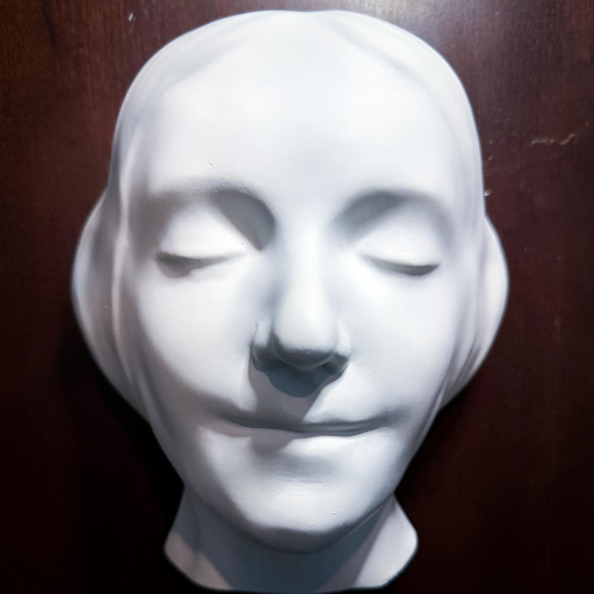 L'Inconnue de la Seine Plaster Cast Art Reference, Handmade Sculpture for Artists