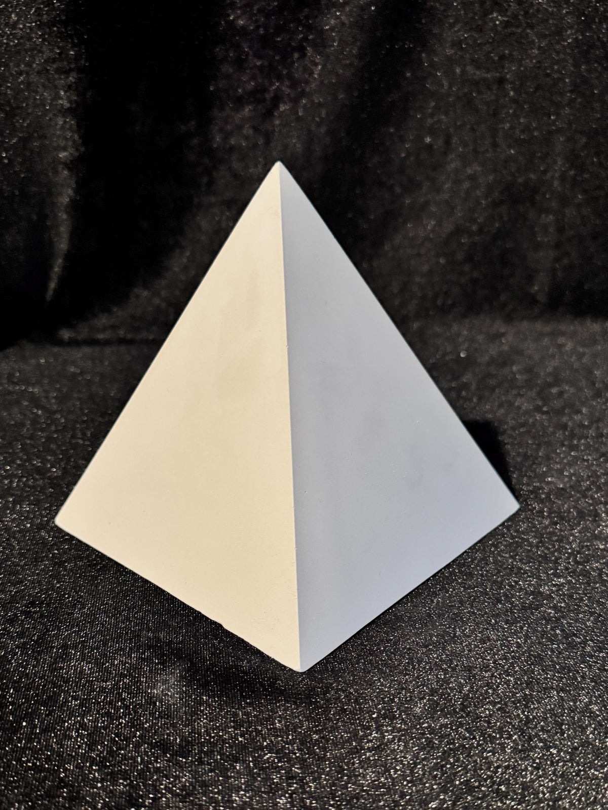 Plaster Pyramid Cast, Basic Geometric Shape, Studio Lighting Reference, Artist Model