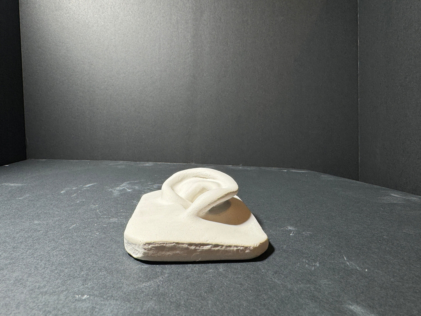 Basic Ear Plaster Cast Art Reference, Handmade Sculpture for Artists